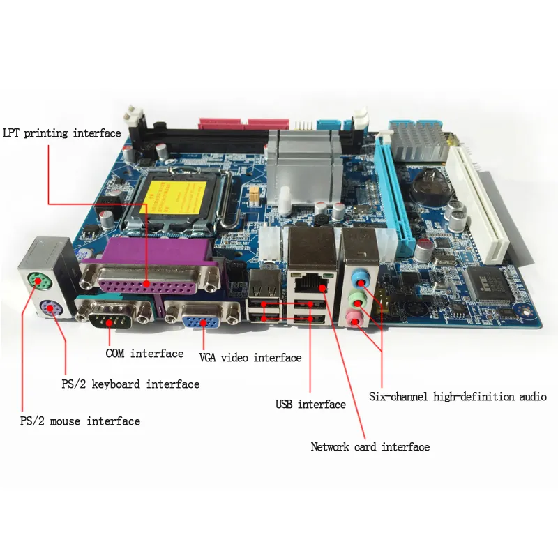 듀얼 소켓 마더 보드 775 ddr2 800 프로세서 지원