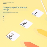 Suministros de Oficina, Carpeta de Documentos de PP con 6 Compartimentos, Organizador de Archivos Colorido con Cordón, Carpeta Tipo Inserto A4, Modelo 2026.1.7, Venta al Por Mayor