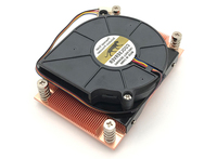 COOLSERVER LGA2011 CS-2011-1U3C-NP Boîtier d'ordinateur Refroidisseur d'air pour serveur CPU Silencieux Ventilateur en cuivre et aluminium à double roulement à billes Radiateur 95W