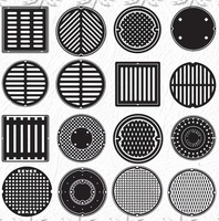 Couvercles de regard en fonte ductile 60x60 pour accès aux égouts et aux installations routières