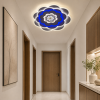 Plafonnier LED en forme de pétale pour commande en gros, le choix des acheteurs de projets, avec structure robuste, montage rapide, luminaire central blanc en forme de fleur pour importateurs