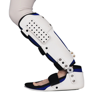 Attelle de pied tombant et support de cheville réglable, respirant, léger et imperméable en plastique