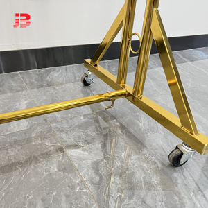 Estante de Metal Dorado Colgante <span class=keywords><strong>para</strong></span> <span class=keywords><strong>Ropa</strong></span> y Exhibición de Prendas - Product Image 6