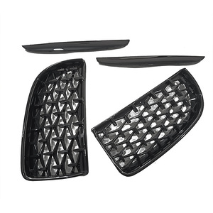 Rejilla Delantera BMW en Negro Brillante y Plateado Meteor para E90 Serie 3 2005-2008, Material ABS - Product Image 5