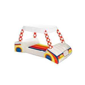 Flotador Inflable de PVC para Carrito de Golf de 227 cm de Ancho x 118 cm de Alto x 130 cm de Profundidad con Toldo Extraíble con Borde de Flecos y Dos Portavasos - Product Image 1