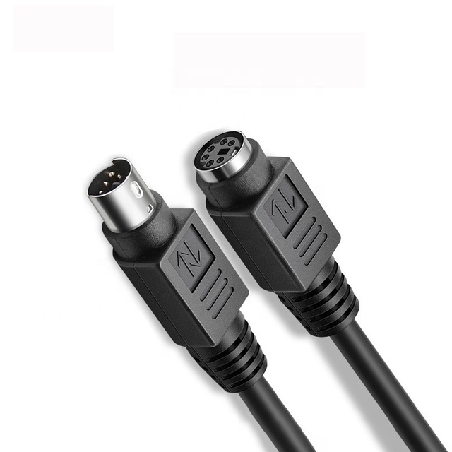 PS2 Extension Cable Male to Male Female Pure Copper 6-pin 6-core Round Head Adapter Cable for Mouse and Keyboard