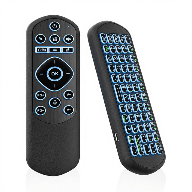 X6 Fixed Code Learning Voice Smart Remote Control 2.4G for Air Mouse >10M Range Rechargeable Battery