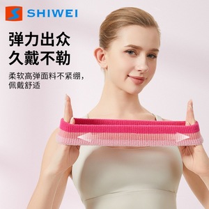 Shiwei Gradient Cotton Terry Cloth Wristband <b>Headband</b> Unisex <b>Sports</b> Sweat Absorbing Yoga Running Fitness - Product Image 3