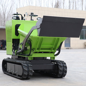 Mini dumper sur chenilles 500kg transporteur camion à benne basculante Construction moteur pompe noyau d'engrenage fiable - Product Image 2