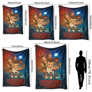 Manta ChamXue, <span class=keywords><strong>Nueva</strong></span> Llegada, Manta de Franela Cálida con Forro Polar para Oficina, para Siesta, Estilo Americano, para Todas las Estaciones, con Temática de Series de TV - Product Image 5