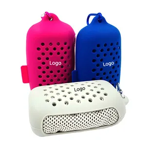 Conception d'emballage personnalisée Impression fraîche et rafraîchissante <span class=keywords><strong>pour</strong></span> <span class=keywords><strong>le</strong></span> <span class=keywords><strong>cou</strong></span> et <span class=keywords><strong>le</strong></span> visage <span class=keywords><strong>Serviette</strong></span> de refroidissement - Product Image 1