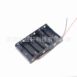 Boîtier de batterie 6AA, série 6 cellules 9V, portable avec fils pour appareils électroniques - Product Image 2