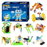 Kits de robots motorisés 10 en 1, kits STEM écologiques, kits scientifiques pour enfants, jouets éducatifs, kits d'assemblage, jouets STEM pour enfants