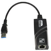 USB 3,0 cable de red LAN 10/100/1000 Mbps usb de la computadora de la PC 3,0 RJ45 Gigabit Ethernet Adapter