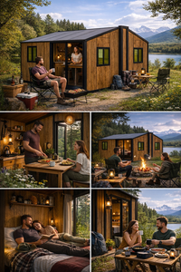 Maison de jardin préfabriquée, cabane extensible en acier, maison-conteneur de luxe, design moderne, villa écologique - Product Image 6