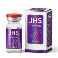 Individuelles Logo Luxus 3ml 5ml 10ml 4ml 10mg Karton Faltbare Papierbox Maßgefertigte Peptid-Fläschchen Verpackungsboxen