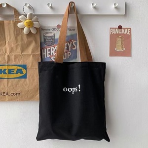 Grande capacité nouvelle étudiante sac fourre-tout Simple Fashion Style toile sac à bandoulière poignée en velours côtelé motif personnalisé pour le tutorat - Product Image 1