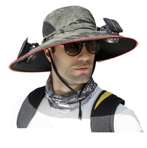 Sombrero Solar Único con Ventiladores de Alta Potencia Recargables, Sombrero de Ala Ancha con Ventiladores Refrigerantes, Productos Novedosos y Únicos para Fiestas - Product Image 5