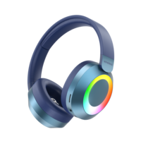 Casque PG373D de haute qualité avec éclairage RGB personnalisable, sans fil 5.4, circum-auriculaire, longue autonomie pour le sport et le gaming