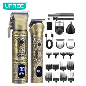 Tagliacapelli UFREE per Uomo <span class=keywords><strong>Professionale</strong></span> con Rifinitore per Barba Set di Clipper e Trimmer <span class=keywords><strong>Rasoio</strong></span> <span class=keywords><strong>Elettrico</strong></span> per Uomo - Product Image 1