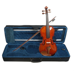 Sinomusik realizzato a mano in vernice marrone rosso lucido <span class=keywords><strong>violino</strong></span> <span class=keywords><strong>professionale</strong></span> con cima in abete rosso intagliato fiamma acero tra cui custodia e fiocco - Product Image 3