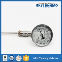 Semua jenis panas konstruksi Bimetal termometer alat pengukur