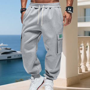 Autunno e inverno stile americano dei pesi massimi foderati in pile da <span class=keywords><strong>uomo</strong></span> larghi e Casual alla moda abbigliamento sportivo Outdoor <span class=keywords><strong>pantaloni</strong></span> della <span class=keywords><strong>tuta</strong></span> - Product Image 6