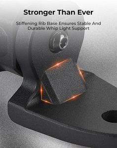 Luz de base única en espiral de 2 y 3 pies con control remoto RF, soporte de aluminio de alta resistencia compatible con jaulas de 18 a 2 pulgadas para Can-Am <span class=keywords><strong>Maverick</strong></span> X3 - Product Image 6