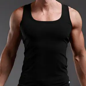 100% Baumwolle Herren Übergroßes T-Shirt Ärmelloses Top Einfarbige Fitness Männer Muskel westen Bodybuilding T-Shirt Für Männer T-Shirts