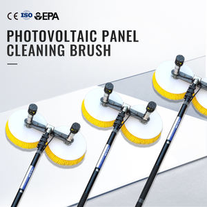 Kit de Brosse sur Perche Télescopique à Alimentation en Eau pour Nettoyage de Panneaux Solaires, Tête de Brosse Rotative à 180 Degrés, Nettoyage de Panneaux Photovoltaïques - Product Image 2