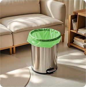 Colorful Degradable Small Trash Bags, 4-6 Gallon 100 Count Extra Strong Leak-Proof Unscented Bin Liners, Expanded Fit Disposable - Product Image 3