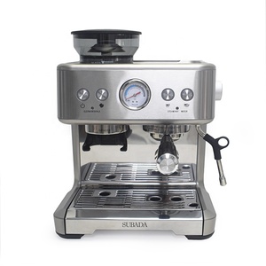 Machine à café expresso avec moulin à café 20 vitesses, 15 bars, capacité 250 g de grains de café, en acier inoxydable, réservoir d'eau 2,6 L, tête de brassage 58 mm, porte-filtre - Product Image 2