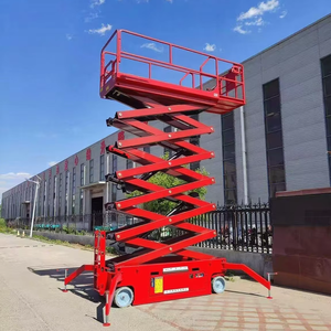 Platform Kerja Scissor Lift Cherry Picker Bertenaga Baterai untuk Konstruksi Luar Ruangan Tinggi 14m - Product Image 4