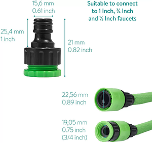 Tuyau d'arrosage de jardin extensible en latex double durable de 50 pieds et 100 pieds, flexible pour l'irrigation des pelouses et des jardins - Product Image 3