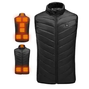 Warmer waistcoat smart safety hunting 9 zone dual insulated thermal heat vest