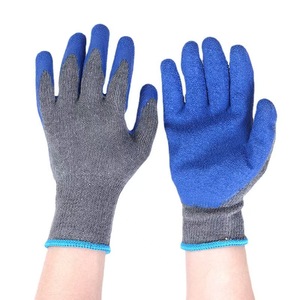 Yüksek kaliteli endüstriyel lateks kaplı hafif güvenlik 13 ölçer pamuk-polyester lateks eğilim eldiven Guantes Palma De - Product Image 4