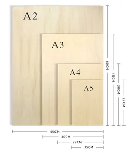 Lindehouten Platen 3Mm 1/16*12*8 Inch Onafgewerkt Multiplex Ambachtelijke Lindeplaat Voor Cricut Maken