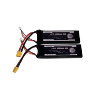 بطارية ليثيوم خفيفة الوزن للغاية 2S 7.4V 3200mAh 50C مع علبة صلبة لمركبات التحكم عن بعد، سيارات التحكم عن بعد، الشاحنات، الدبابات، سيارات سباق FPV
