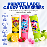 Tubes d'emballage en aluminium et plastique haute barrière avec logo personnalisé, impression UV, bouchon à vis pour fruits, bonbons, confiture 12,7-35 mm