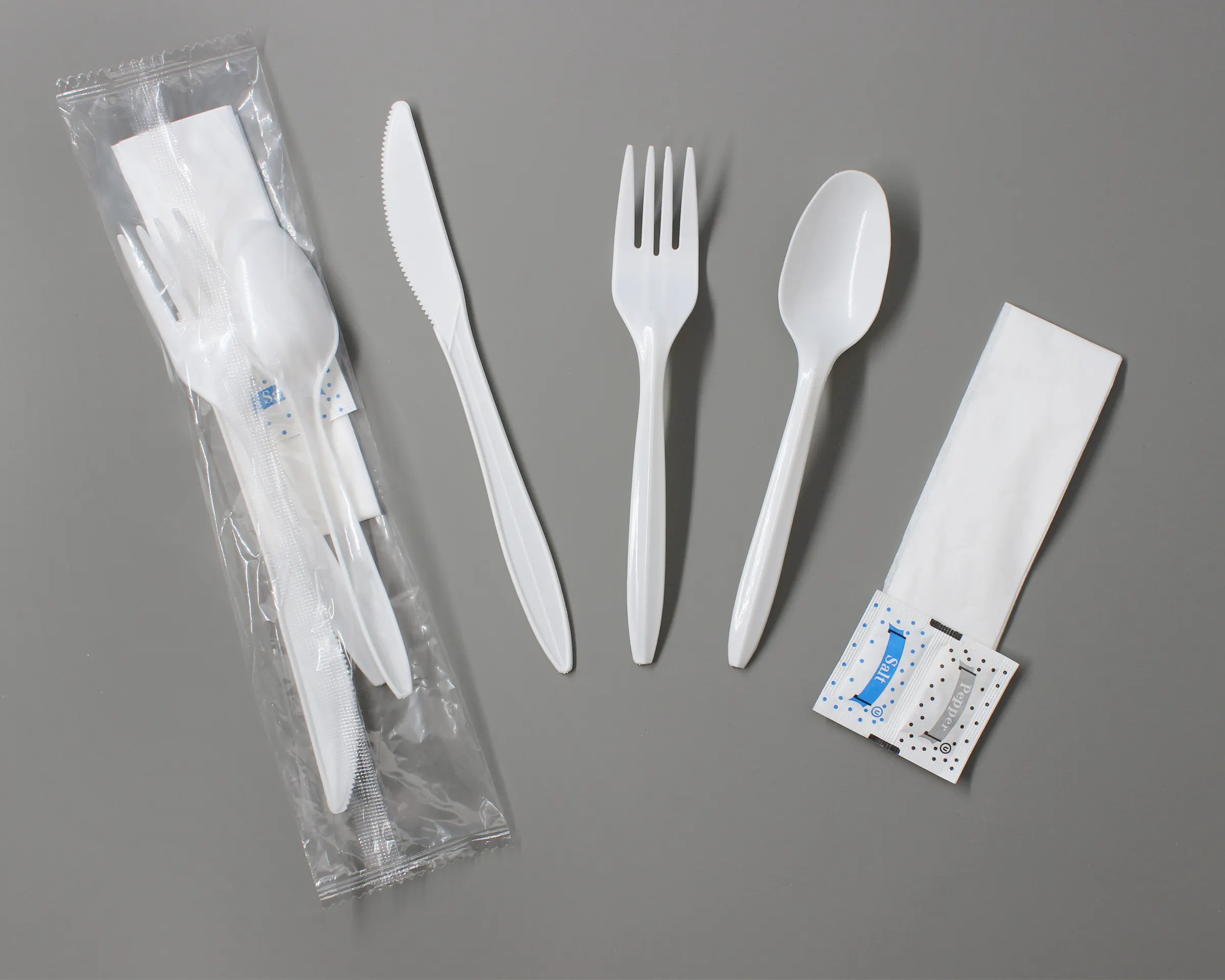 Usa e getta di plastica ristorante posate