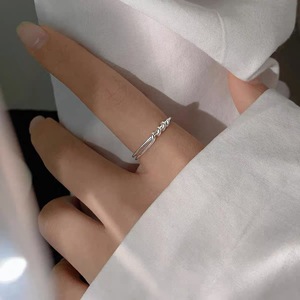 Geometric Knotted <b>Open</b> <b>Ring</b> S925 Sterling Silver Women's Minimalist Design Gift Jewelry - Product Image 3
