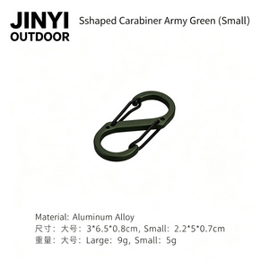 Carabiner <b>Hook</b> Mini Oval Aluminum Alloy Carabiner <b>Clip</b> S Spring Carabiner <b>Hook</b> - Product Image 3
