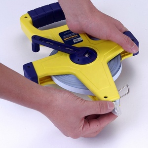 लोगो कस्टम के साथ सबसे ज्यादा बिकने वाला 20 मीटर 30 मीटर 50 मीटर 100 मीटर लंबा मापने वाला टेप एबीएस ओपन केस स्टील टेप माप - Product Image 4