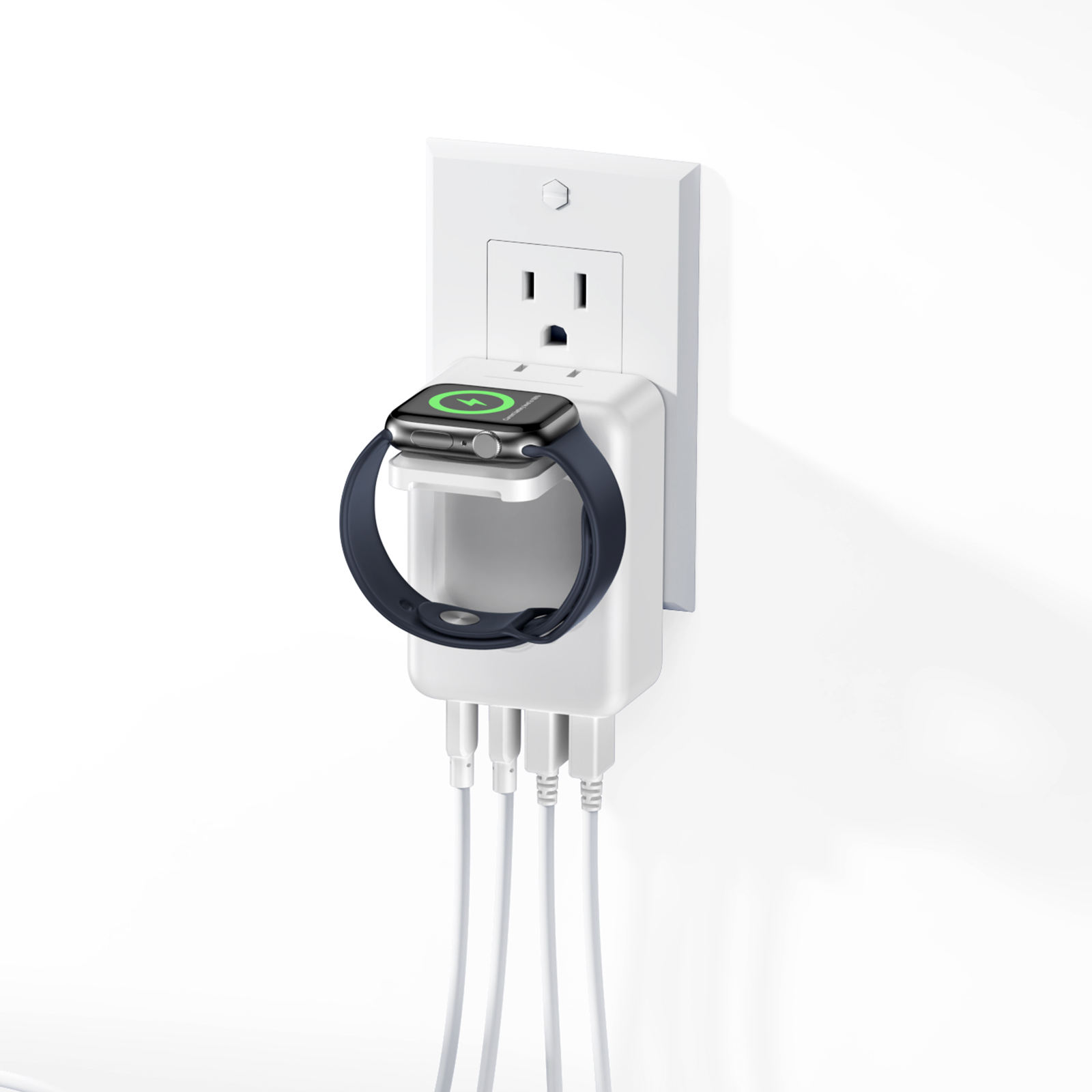 สีขาว (ปลั๊ก US)