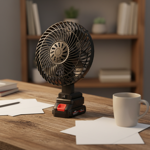 מאוורר חשמלי נטען עם מעמד טעינה, מנוע ללא פחמים, מהירות מתכווננת, אלחוטי, לשימוש חיצוני, ברמה תעשייתית, במחיר זול - Product Image 6