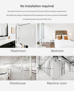 Tuya Water Leakage Alarm Water Leak Sensor Detector Flood Alert <strong>Overflow</strong> Security Alarm <strong>System</strong> Battery Powered Low Consumption - Product Image 3