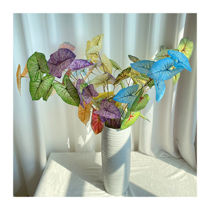 Coloré Artificielle Taro Feuilles Arbre Mur Décor pour Noël Thanksgiving Pâques Nouvel An Halloween Graduation Dekoration - Product Image 2