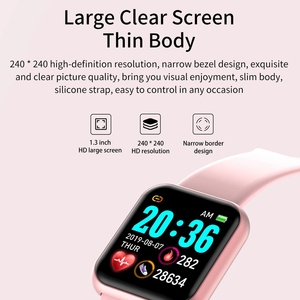 Gran oferta <span class=keywords><strong>D20</strong></span> 1,44 pulgadas pulsera inteligente reloj Fitness Tracker Y68 banda inteligente con BT 4,0 ritmo cardíaco Smartwatch banda inteligente - Product Image 5
