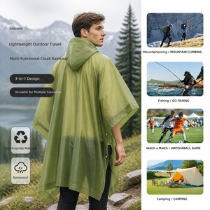Capa Impermeable Multifuncional 3 en <span class=keywords><strong>1</strong></span> de Material EVA Grueso para Montañismo, Senderismo, Camping y Viajes - Product Image 2