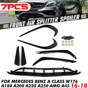 Nuevo Divisor de Parachoques Delantero para Automóvil, Alerón, Difusor para Benz Clase A W176 A180 A200 A220 A250 AMG A45 2016-2018 - Product Image 1
